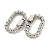 Non-Tarnish 304 Stainless Steel Screw Carabiner Lock Charms STAS-C092-07P-2