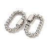 304 Stainless Steel Screw Carabiner Lock Charms STAS-C092-07P-2