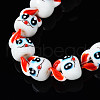 Handmade Bumpy Lampwork Beads Strands LAMP-Q031-014-3
