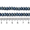 Electroplated Natural Lava Rock Beads Strands G-A234-F02-01A-4