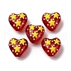 Glass Enamel Beads GLAA-Q125-01E-1