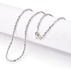 Brass Serpentine Chain Necklaces NJEW-N054-09P-1