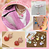 Acrylic Heart Pendants PALLOY-PH01691-6