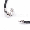 Natural Amethyst Beads Cord Bracelets BJEW-O162-G07-4