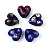 Handmade Millefiori Glass Beads LAMP-N024-43B-1