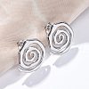 304 Stainless Steel Stud Earrings for Women EJEW-K306-15P-1