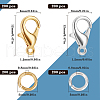 SOFPLATE 400Pcs 2 Colors Zinc Alloy Lobster Claw Clasps FIND-SP0001-34-2