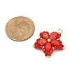 Handmade Glass Seed Beaded & Synthetic Dyed Imperial Jasper Beads Pendants PALLOY-MZ00752-05-2