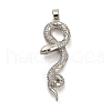 Brass Micro Pave Cubic Zirconia Pendants KK-S503-03P-02-1