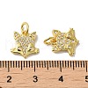 Rack Plating Brass Micro Pave Cubic Zirconia Pendants KK-K377-67G-3