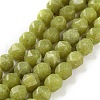 Natural Olive Jade Beads Strands G-NH0021-A17-01-1