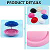 BENECREAT 7Pcs 7 Colors EVA Cloth Round Fascinator Hat Base for Stewardess Millinery AJEW-BC0007-94-4
