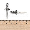 316 Surgical Stainless Steel Pendants STAS-G349-13AS-3
