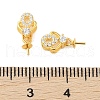 925 Sterling Silver Micro Pave Cubic Zirconia Peg Bails Pendants STER-B004-08G-01-3