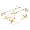 304 Stainless Steel Cross Link Chain Necklaces NJEW-R026-04G-4