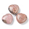Mother's Day Gifts Natural Rhodonite Heart Love Stone G-G973-08A-1