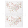 3D Flower Beading Polyster Embroidery Ornaments Accessories DIY-WH0622-001A-7