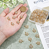 DICOSMETIC 40Pcs Christmas UV Plating Alloy Crystal Rhinestone Pendants ALRI-DC0001-08-3