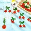 Handmade Glass Seed Cherry Pendants PALLOY-CJ00077-2