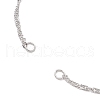 304 Stainless Steel Singapore Chain Bracelet Making AJEW-JB01345-01-2