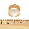 Brass Cuff Rings for Women RJEW-B119-10G-5