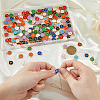 SUPERFINDINGS 9 Sets 9 Colors Zinc Alloy Charms ENAM-FH0001-79-3