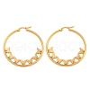 304 Stainless Steel Huggie Hoop Earrings EJEW-P282-01B-G-1