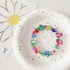 Bohemia Style Shell & Glass Beads Stretch Bracelets for Women BJEW-S178-01A-1