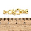 Brass Fold Over Clasps KK-U059-23G-3