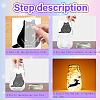 PVC Lamp Film for DIY Colorful Light Hanging Lamp Frosted Glass Jar DIY-WH0408-003-4