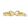 Brass Fold Over Clasps KK-M320-08G-1