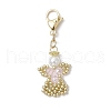 Angel Glass Pearl & Glass Seed Beaded Pendant Decorations HJEW-MZ00210-07-2
