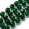 Natural Green Agate Beads Strands G-M367-21A-1