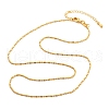 Brass Ball Chain Necklaces KK-P304-03G-4