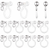 SUNNYCLUE 40Pcs 304 Stainless Steel Clip-on Earring Component STAS-SC0005-39P-1