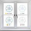 16 Sheets 4 Styles Waterproof PVC Colored Laser Stained Window Film Adhesive Static Stickers DIY-WH0314-060-4