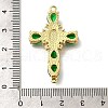 Rack Plating Brass Micro Pave Cubic Zirconia Links X-KK-P287-51G-03-3