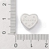 Mother's Day Tarnish Resistant 304 Stainless Steel European Beads STAS-K286-04J-P-3