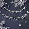  2pcs Crystal Glass Rhinestone Shoes Chain FIND-NB0002-33-3