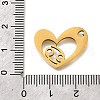 201 Stainless Steel Pendants STAS-A116-01G-04-3
