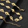 304 Stainless Steel Ladybug Link Chain Necklaces for Women Men NJEW-K249-21A-G-3