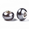 Imitation Pearl Style Resin European Beads RPDL-T003-001-3
