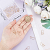 Beebeecraft 30Pcs Brass Dangle Earring Findings KK-BBC0008-54-3