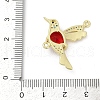 Brass Micro Pave Cubic Zirconia Connector Charms KK-D317-141G-3