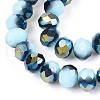 Electroplate Opaque Glass Beads Strands EGLA-A034-P6mm-S16-3