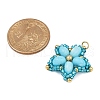 Handmade Glass Seed Beaded & Synthetic Dyed Imperial Jasper Beads Pendants PALLOY-MZ00752-01-2