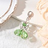 Angel Glass Pendant Decorations HJEW-MZ00260-04-1
