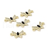 Alloy Enamel Connector Charms PALLOY-D011-06LG-2