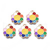 Alloy Enamel Pendants PALLOY-N153-56-1