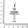 304 Stainless Steel Pendants STAS-L286-02P-3